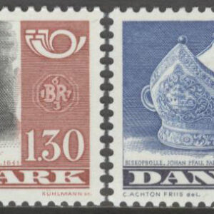 Danmark – F  733-734 Norden V. Brukskonst 1800-talet, 2 kpl **