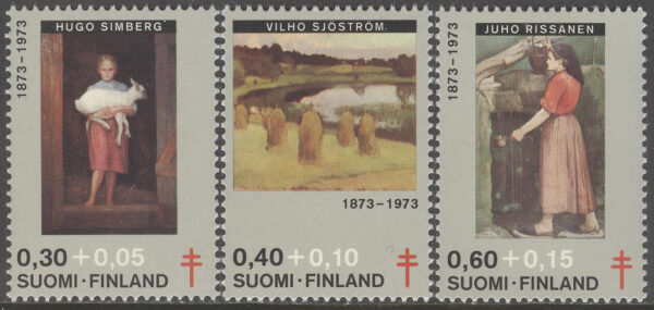 Finland - F  733-735 Antituberkulos 1973 Målningar I, 3 kpl **
