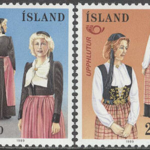 Island – F  736-737 Norden VIII – Folkdräkter, 2 kpl **