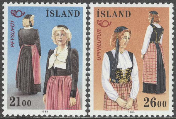 Island - F  736-737 Norden VIII - Folkdräkter, 2 kpl **