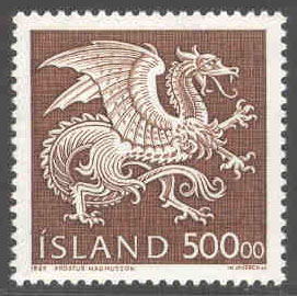Island – F  740 Landvättarna i Islands vapen, 500 kr**