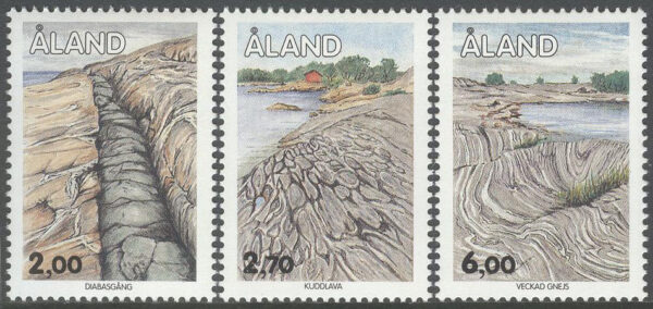Åland - F   75-77 Den åländska berggrunden, 3 kpl **
