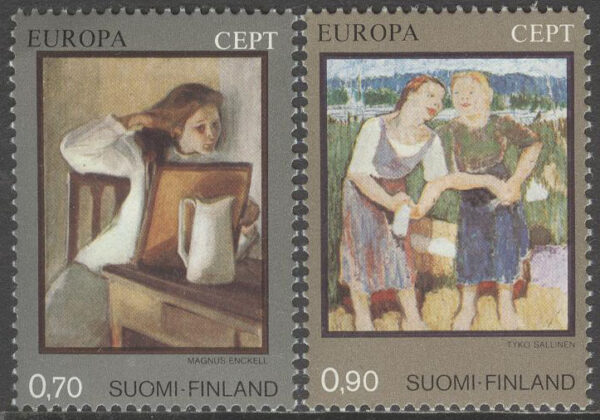 Finland - F  767-768 Europa CEPT 1975 Målarkonst, 2 kpl **
