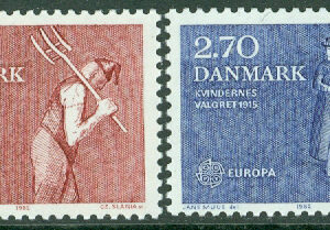Danmark – F  775-776 Europa CEPT 1982. Historiska händelser, 2 kpl **