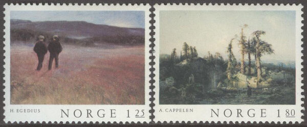 Norge - F  786-787 Klassiker i norsk målarkonst III, 2 kpl **