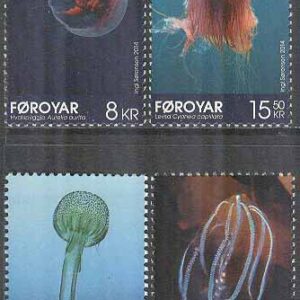 Färöarna – F  787-790 Havsdjur – Maneter, 4 kpl **