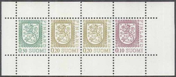 Finland - F  788, 821, 827 II Vapentyp Typ IIS, HBL **