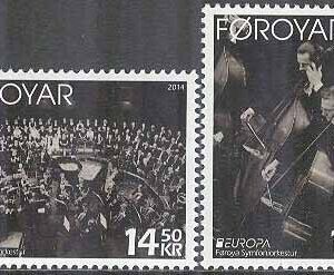 Färöarna – F  794-795 Europa 2014 – Musikinstrument, 2 kpl **