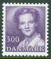 Danmark – F  804 Drottning Margrethe, Typ II, 3.00 kr violett **