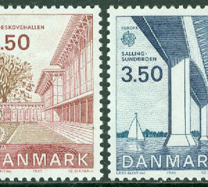 Danmark – F  807-808 Europa CEPT 1983. Mänskliga storverk, 2 kpl **