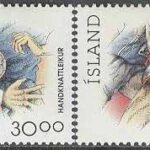 Island – F  815-816 Sport IV – Handboll & löpning, 2 kpl **