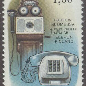 Finland – F  824 Telefonen i Finland 100 år, 1 kpl **