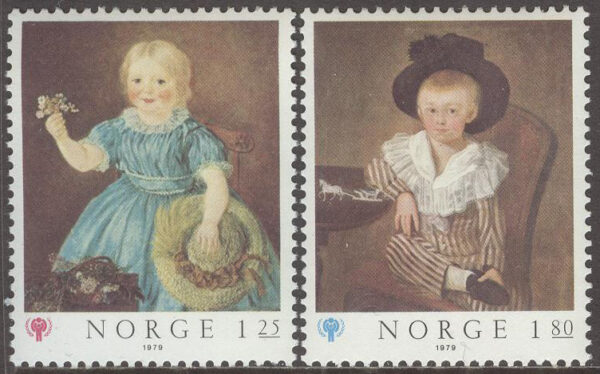 Norge - F  826-827 Internationella barnaåret 1979, 2 kpl **
