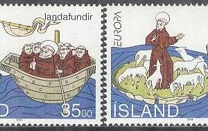 Island – F  835-836 Europa CEPT 1994 Upptäckter – Båtar, 2 kpl **