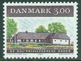Danmark – F  836 Äldre dansk krog, 1 kpl **