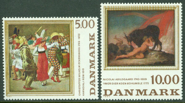 Danmark - F  845-846 Dansk målarkonst, 2 kpl **