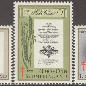 Finland – F  848-850 Antituberkulos 1979 – Vetenskpsmän, 3 kpl **