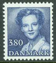 Danmark – F  851 Drottning Margrethe, Typ II, 3,80 kr blå **