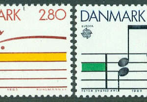 Danmark – F  861-862 Europa CEPT 1985, Europeiska musikåret, 2 kpl **