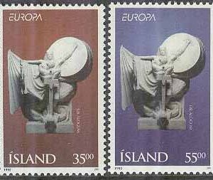 Island – F  861-862 Europa CEPT 1995 Fred & Frihet, 2 kpl **