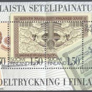 Finland – F  962-969 Finsk sedeltryckning, 8-Block kpl **