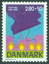 Danmark – F  863 40-årsminnet av befrielsen, 1 kpl **