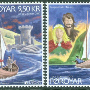 Färöarna – F  867-868a Europa 2017, slott, 2 kpl **
