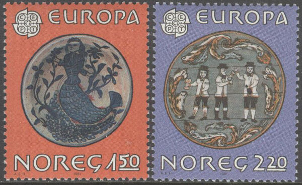 Norge - F  871-872 Europa CEPT 1981 Folklore, 2 kpl **