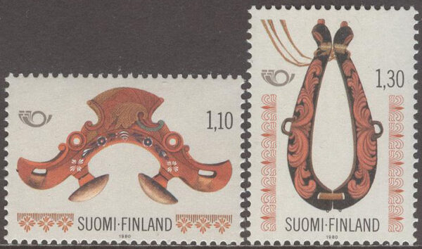 Finland - F  873-874 Norden V - Brukskonst 1800-talet, 2 kpl **