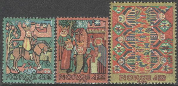 Norge - F  885-887 Jul 1981 - Gammal norsk vävkonst, 3 kpl **