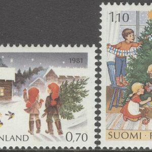 Finland – F  891-892 Jul 1981 – Julgranshämtning och pyntning, 2 kpl **
