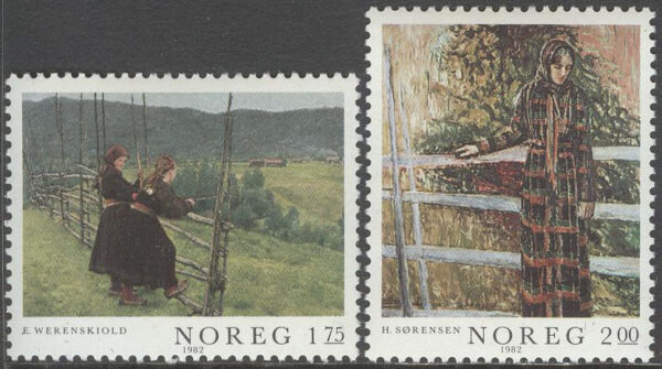 Norge - F  902-903 Klassiker i norsk målarkonst VI, 2 kpl **