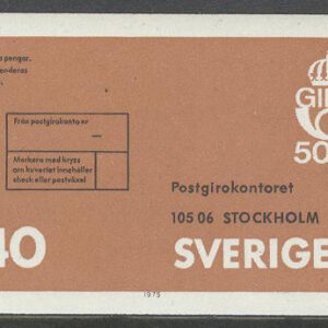 Sverige – F  908 Postgirot 50 år, 1 kpl **
