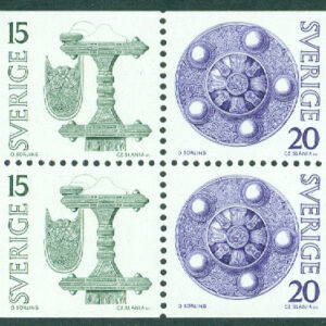 Sverige – F  911-914 v2 (HA 23) Vendeltid, 8-block kpl **