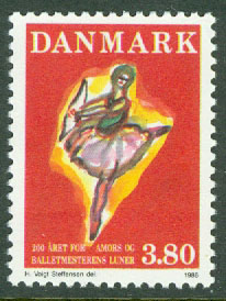Danmark – F  911 Balettjubileum, 1 kpl **
