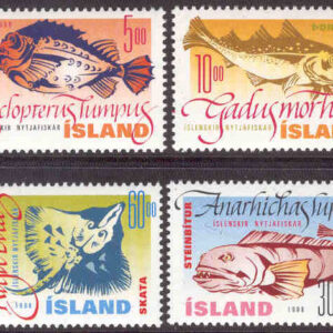 Island – F  921-924 Fiskar I, 4 kpl **