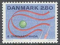 Danmark – F  923 8:e Gymnaestrada 1987, 1 kpl **