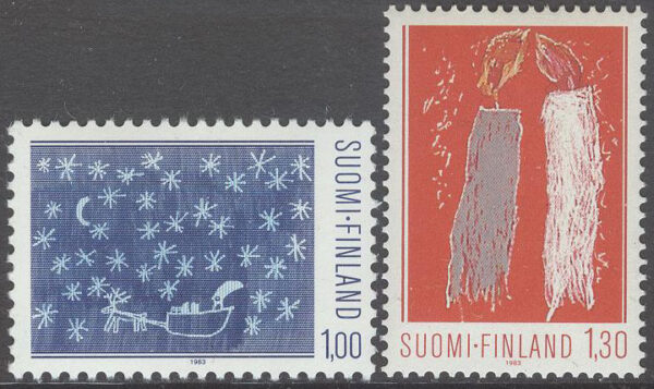 Finland - F  937-938 Jul 1983 - Barnteckningar, 2 kpl **