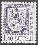 Finland – F  940 Bruksserie IV. Vapentyp. Typ IIS 1,40 mark violett, märke **