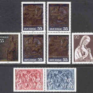 Sverige – F  943-948 Kyrklig konst, 8 kpl **