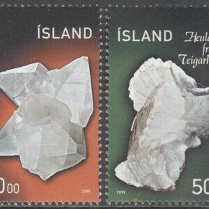 Island – F  952-953 Mineraler II – Kalkspat och Zeolite, 2 kpl **
