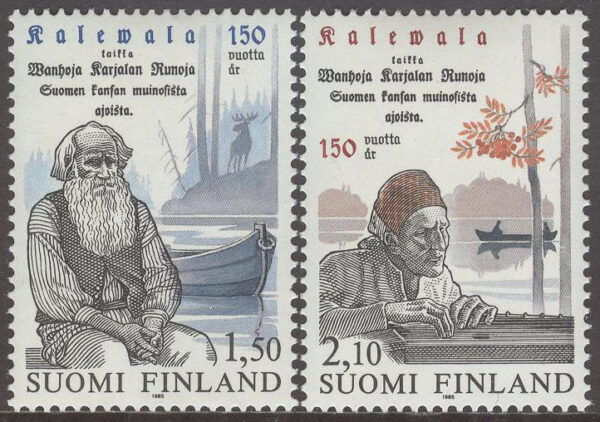 Finland - F  959-960 Nationaleposet Kalevala 150 år, 2 kpl **