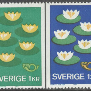 Sverige – F  989-990 v2 Norden IV. Miljövård, 2 kpl **