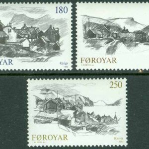 Färöarna – F   74-76 Bymotiv, 3 kpl **