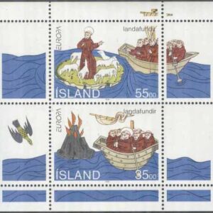 Island – F  835-836 (BL 18) Europa CEPT 1994 Sankt Brendan, block **