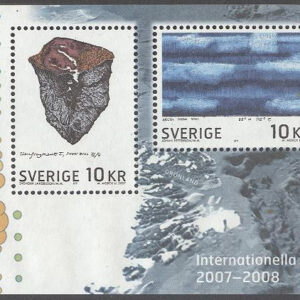 Sverige – F 2588-2589 (BL 20) Internationella polaråret 2007-2008, block **