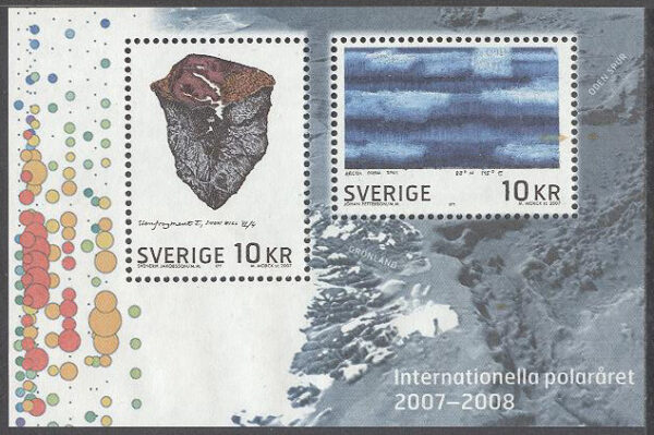 Sverige - F 2588-2589 (BL 20) Internationella polaråret 2007-2008, block **