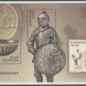 Sverige – F 2790-2792 (BL 30) Gravyrkonst, block kpl **