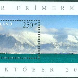 Island – F 1026 (BL 36) Frimärkets Dag 2001, Esjafjället, block kpl **