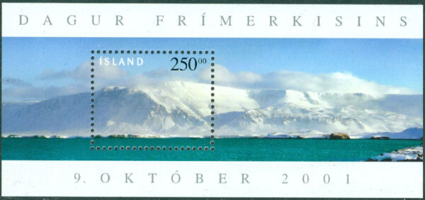 Island - F 1026 (BL 36) Frimärkets Dag 2001, Esjafjället, block kpl **